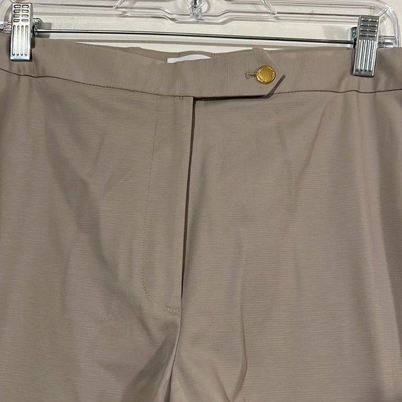 Calvin Klein modern fit tan flat front trousers - Picture 3 of 11